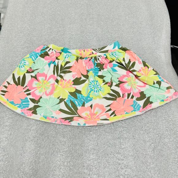 Toddler Girl's Tropical Floral Skort Skirt with Shorts 5T - Picture 1 of 6